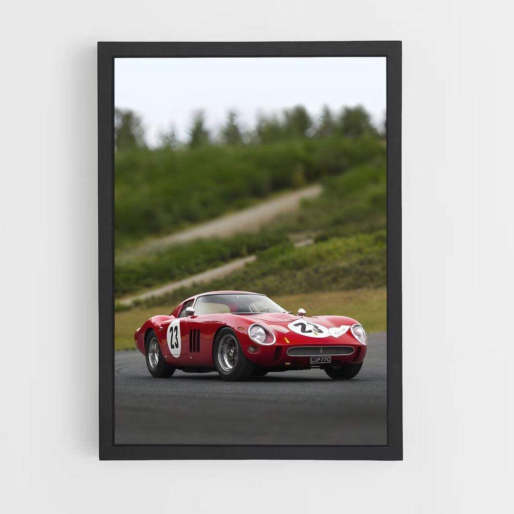 Poster Ferrari 250 GTO Racing (vue 2)